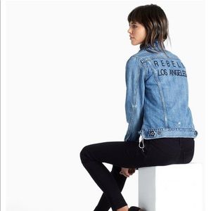 Lucky Brand Denim Jacket Rebels Los Angeles